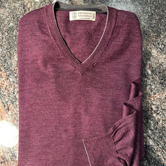 Brunello Cucinelli Very Fine Wool-Cashmere Blend Jumper IT/ 52 - Picture 13 of 14